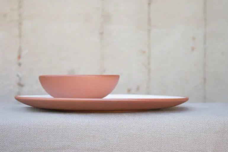 Vaidava Ceramics Earth dinner plate 26,5 cm, white