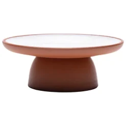 Vaidava Ceramics Earth pillar candle holder, white