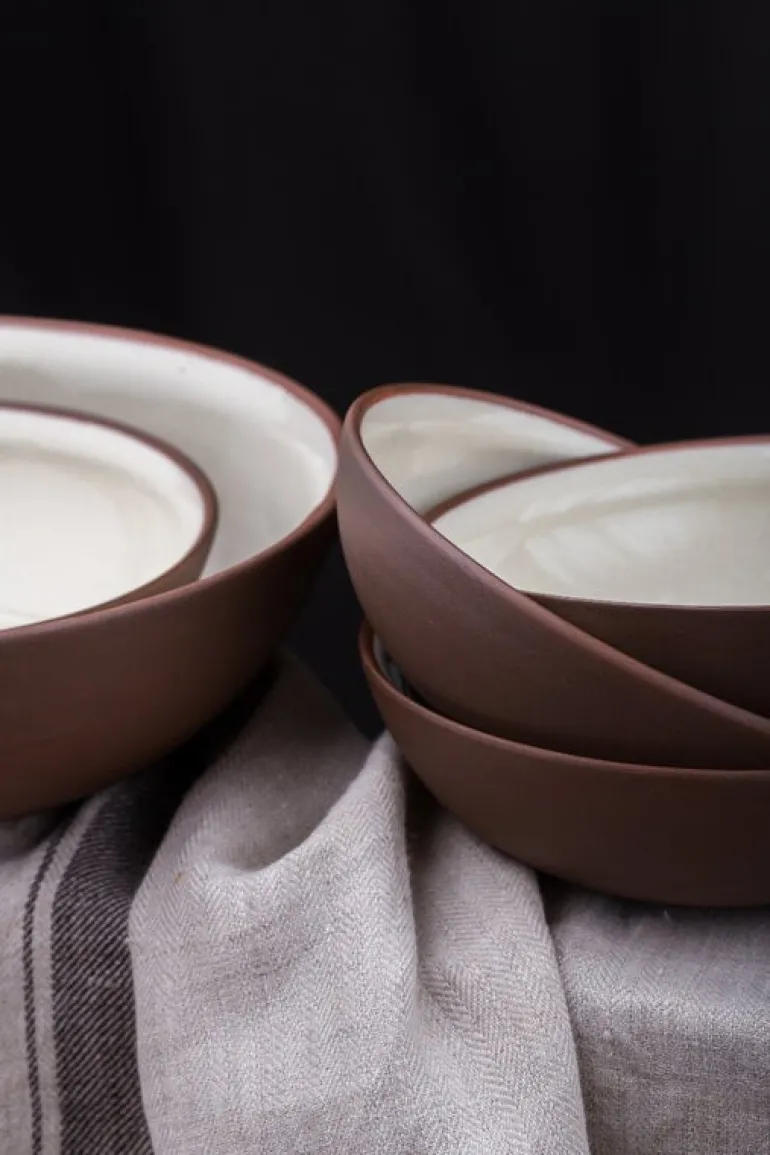 Vaidava Ceramics Earth Raw bowl, 0,6 L, brown - beige