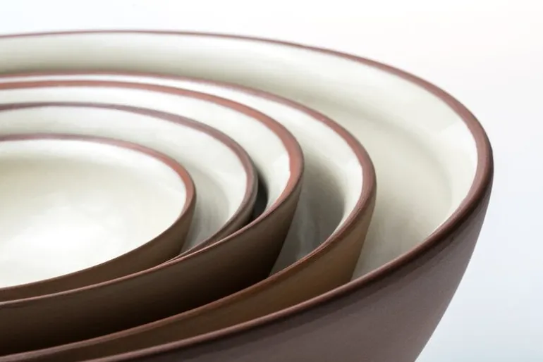 Vaidava Ceramics Earth Raw bowl, 0,6 L, brown - beige