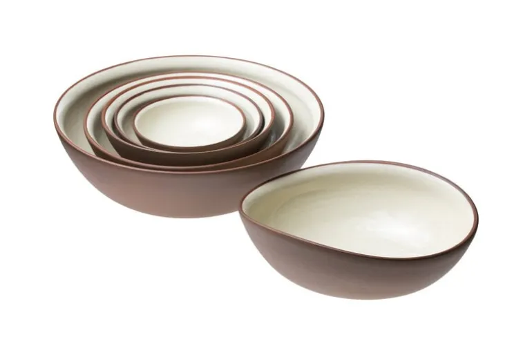 Vaidava Ceramics Earth Raw bowl, 0,6 L, brown - beige