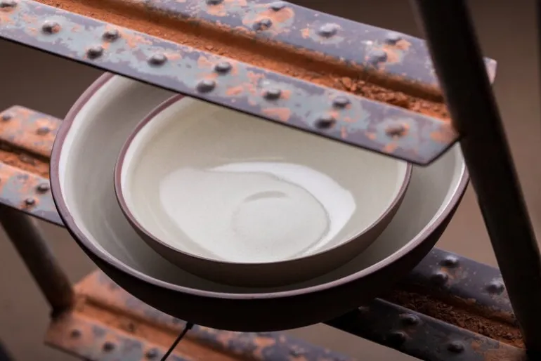 Vaidava Ceramics Earth Raw bowl, 0,6 L, brown - beige