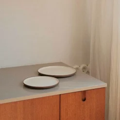 Vaidava Ceramics Earth Raw plate, 22 cm, brown - beige