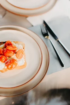 Vaidava Ceramics Earth Raw plate, 22 cm, brown - beige