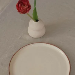 Vaidava Ceramics Earth Raw plate, 22 cm, brown - beige