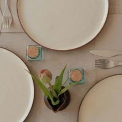 Vaidava Ceramics Earth Raw plate, 22 cm, brown - beige