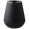 Vaidava Ceramics Eclipse Gold vase, black - gold