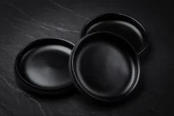 Vaidava Ceramics Eclipse snack plate 11,5 cm, 3 pcs, black