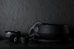 Vaidava Ceramics Eclipse salad bowl 4 L, black