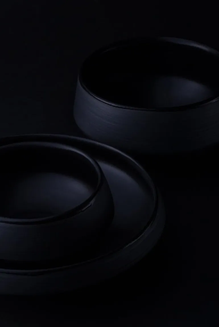 Vaidava Ceramics Eclipse salad bowl 4 L, black