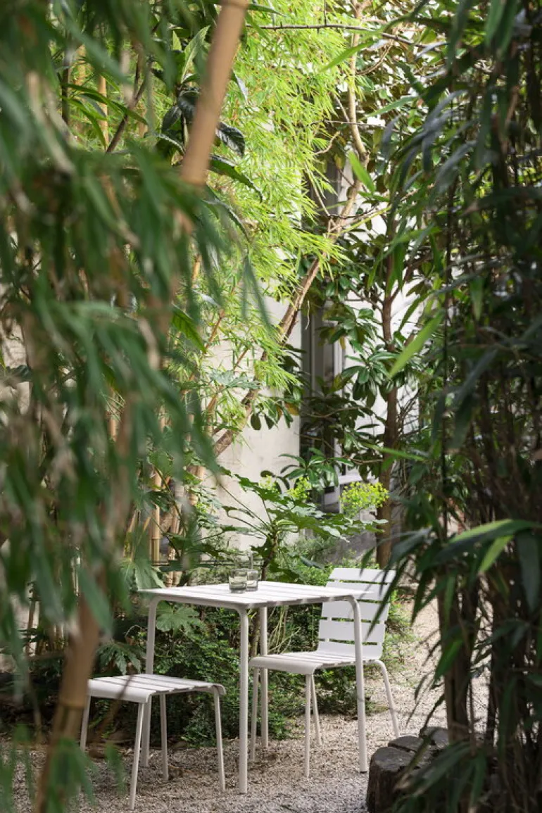 valerie_objects Aligned chair, off-white