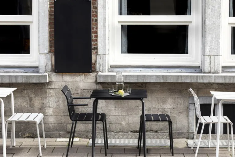 valerie_objects Aligned chair, off-white