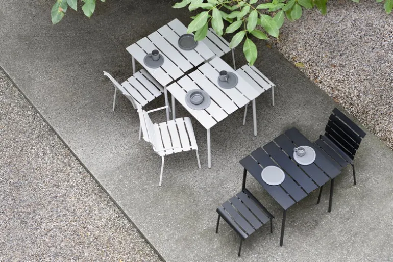 valerie_objects Aligned chair, off-white