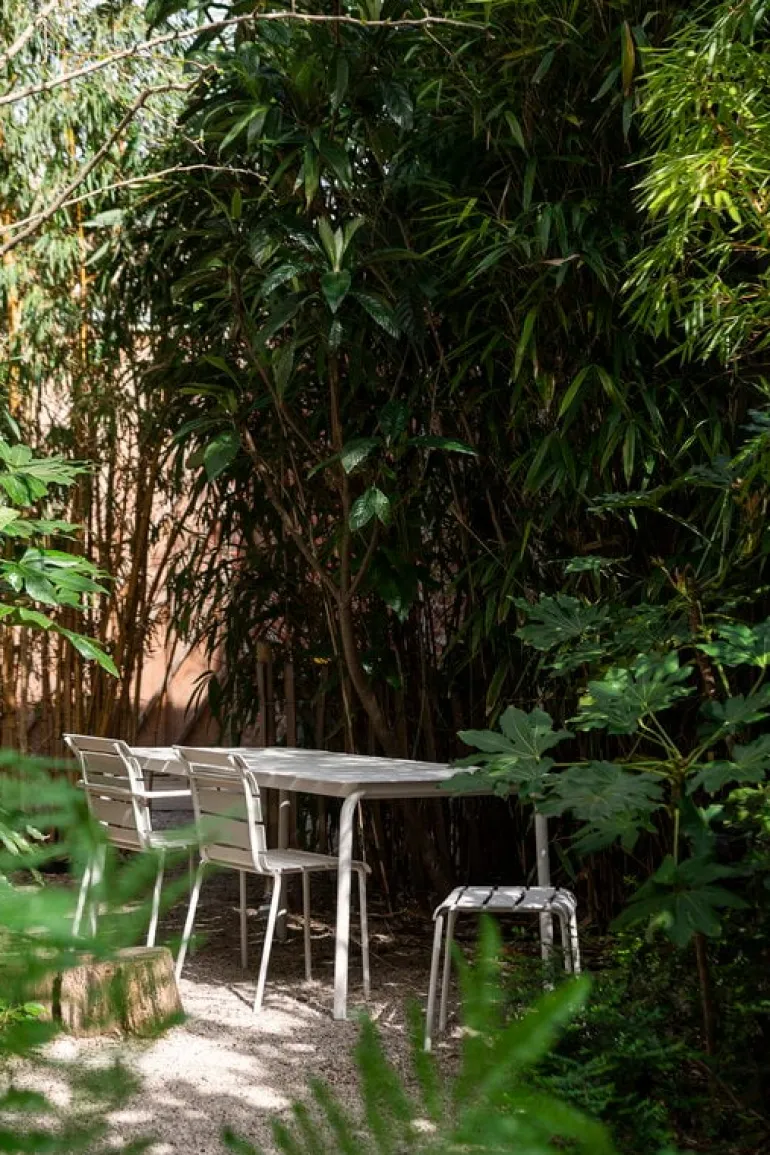 valerie_objects Aligned chair, off-white