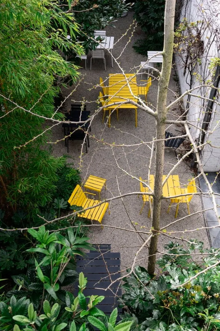 valerie_objects Aligned chair, off-white