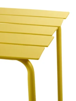 valerie_objects Aligned dining table, 70 x 70 cm, yellow