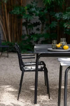 valerie_objects Aligned dining table, 70 x 70 cm, black