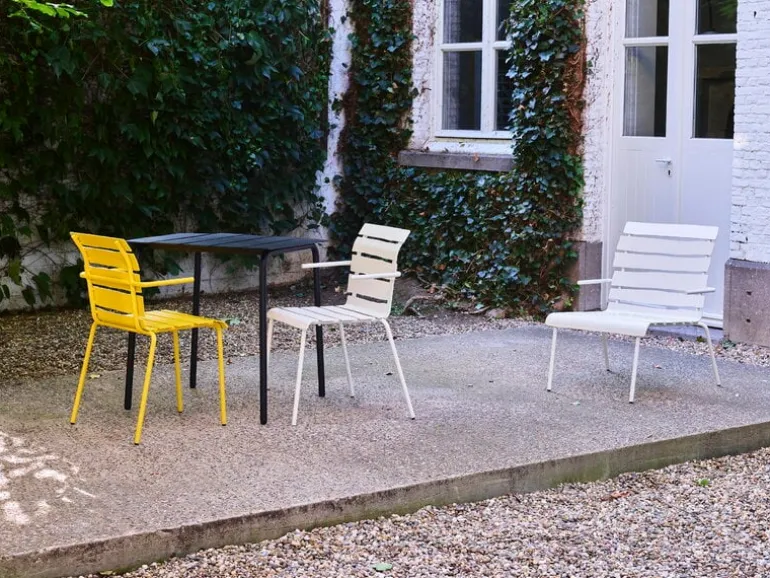 valerie_objects Aligned dining table, 70 x 70 cm, black