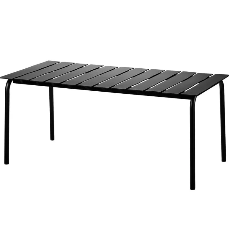 valerie_objects Aligned dining table, 170 x 85 cm, black