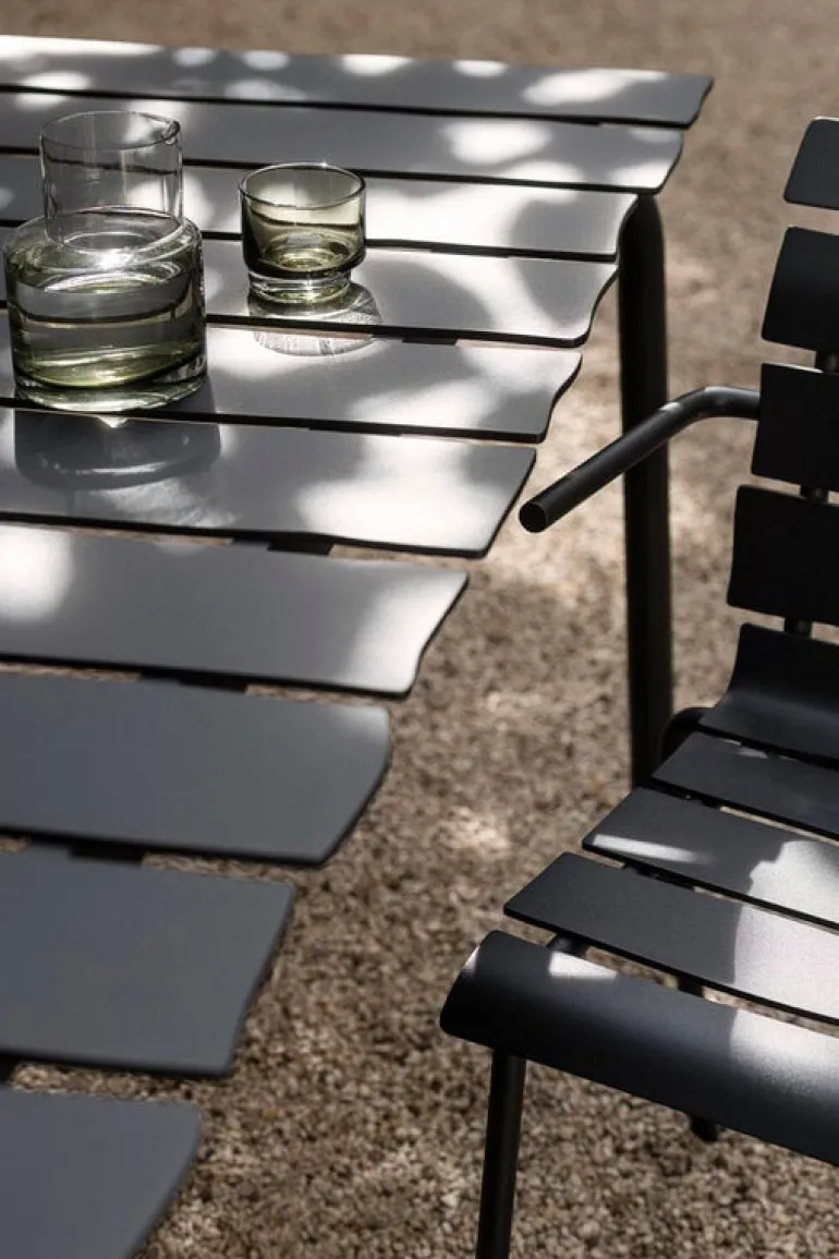 valerie_objects Aligned dining table, 170 x 85 cm, black