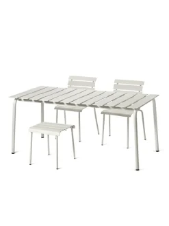 valerie_objects Aligned dining table, 170 x 85 cm, off-white