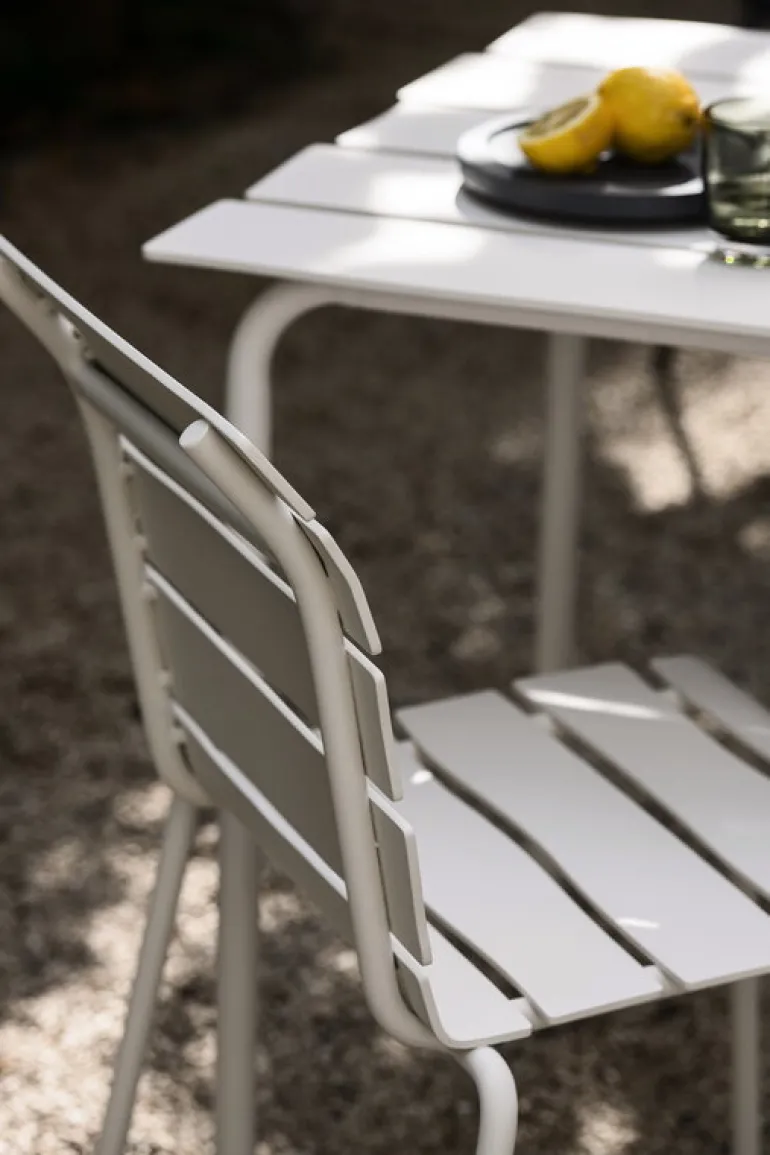 valerie_objects Aligned dining table, 170 x 85 cm, off-white