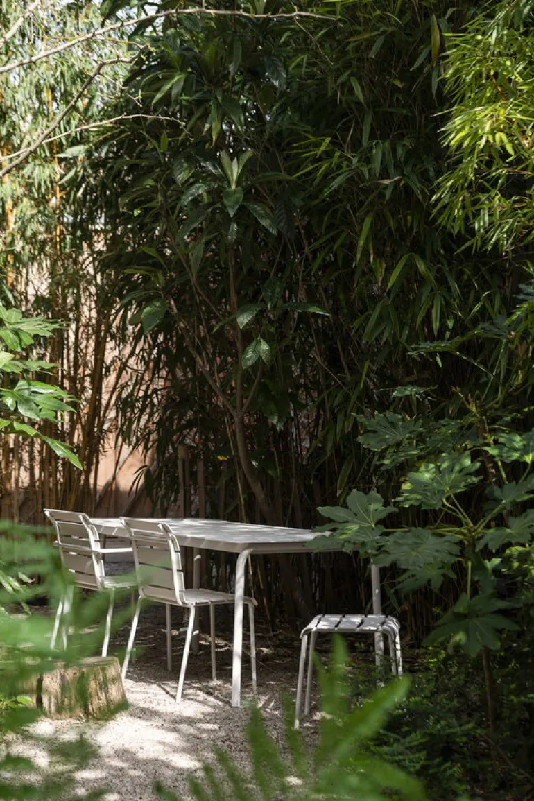 valerie_objects Aligned dining table, 170 x 85 cm, off-white