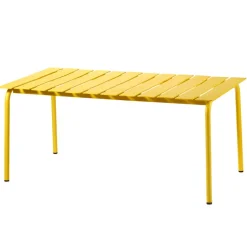 valerie_objects Aligned dining table, 170 x 85 cm, yellow