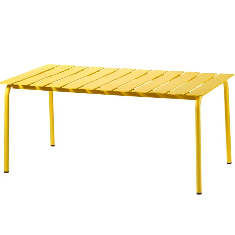 valerie_objects Aligned dining table, 170 x 85 cm, yellow