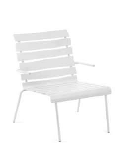 valerie_objects Aligned lounge chair, off-white