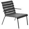 valerie_objects Aligned lounge chair, black