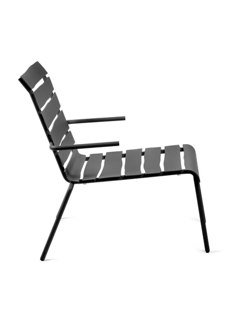 valerie_objects Aligned lounge chair, black