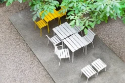 valerie_objects Aligned side table/stool, off-white