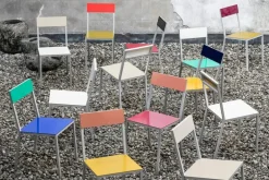 valerie_objects Alu chair, bordeaux - pink