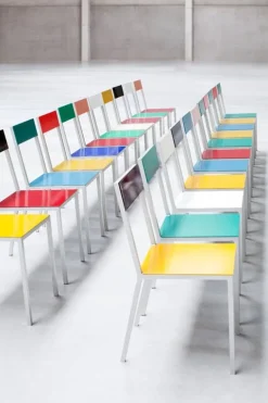 valerie_objects Alu chair, bordeaux - pink