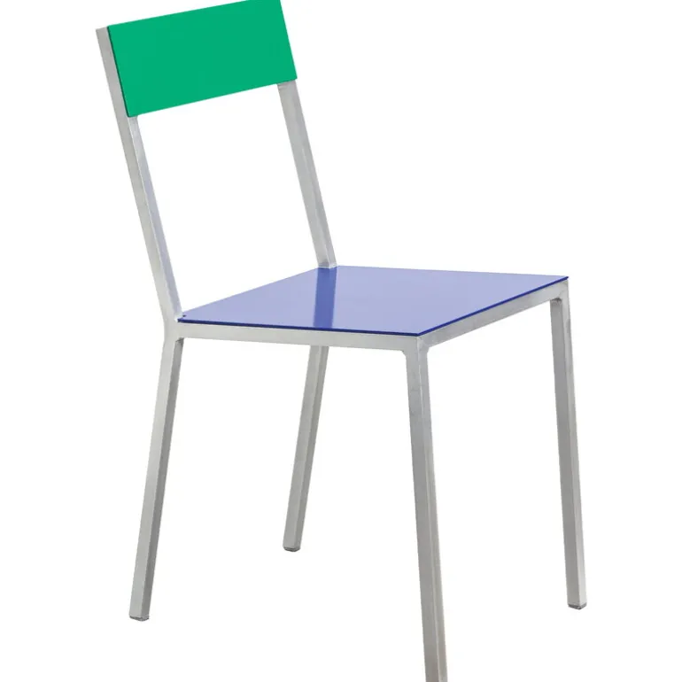 valerie_objects Alu chair, dark blue - green