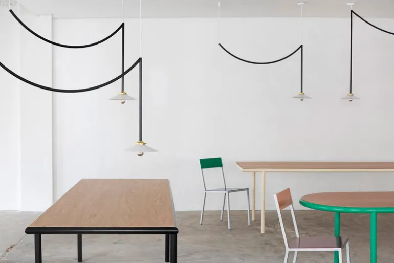 valerie_objects Alu chair, dark blue - green