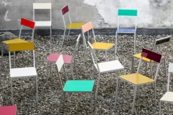 valerie_objects Alu chair, dark blue - green