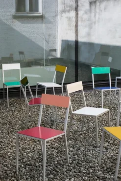 valerie_objects Alu chair, dark blue - green