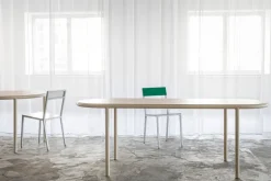 valerie_objects Alu chair, dark blue - green