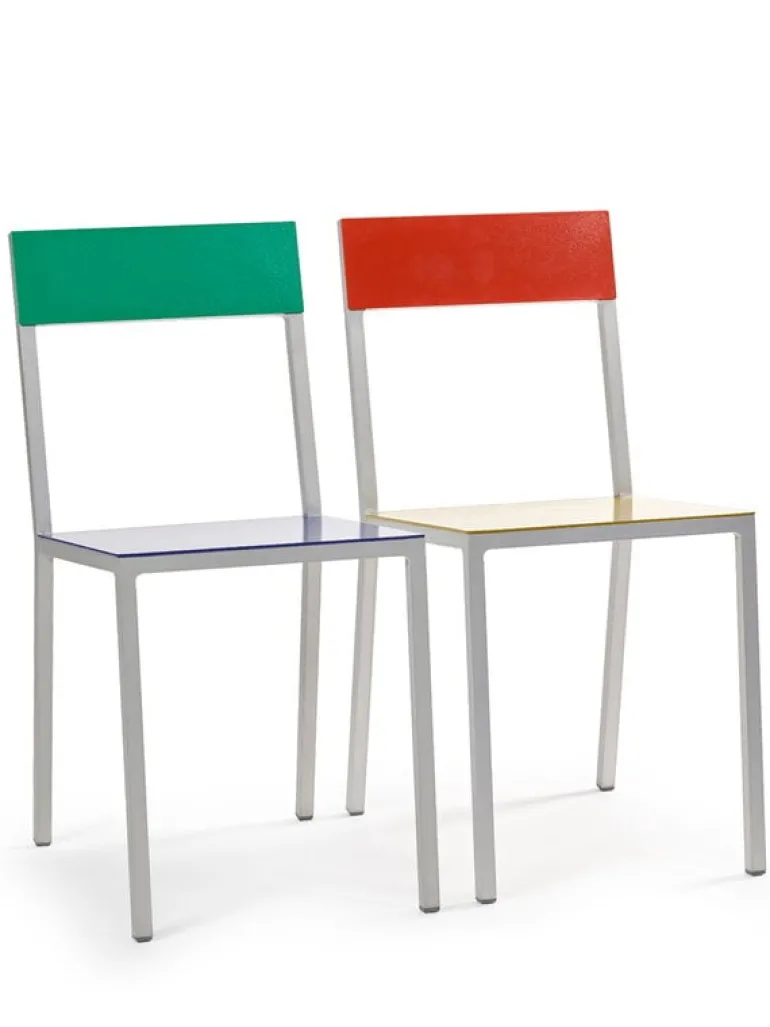 valerie_objects Alu chair, dark blue - green