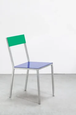 valerie_objects Alu chair, dark blue - green