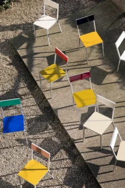 valerie_objects Alu chair, yellow - pink