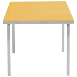valerie_objects Alu dining table, medium, yellow