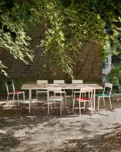 valerie_objects Alu dining table, large, pink