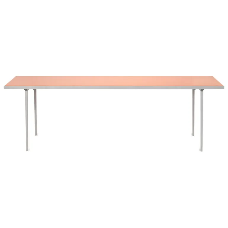 valerie_objects Alu dining table, large, pink