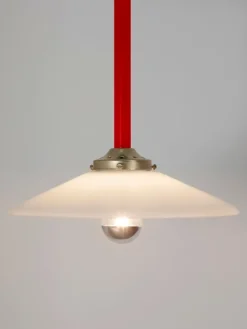 valerie_objects Hanging Lamp N°5, dimmable, menie red