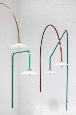 valerie_objects Hanging Lamp N°3, dimmable, menie red