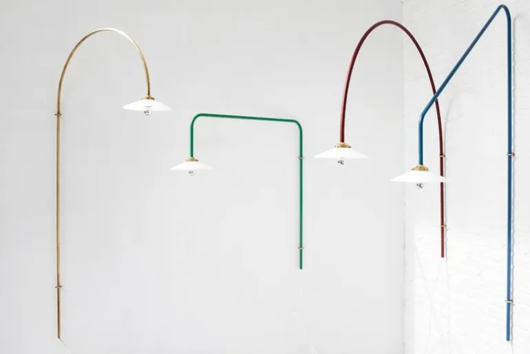 valerie_objects Hanging Lamp N°3, dimmable, menie red