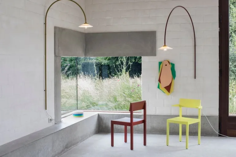 valerie_objects Hanging Lamp N°3, dimmable, menie red